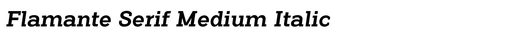 Flamante Serif Medium Italic image